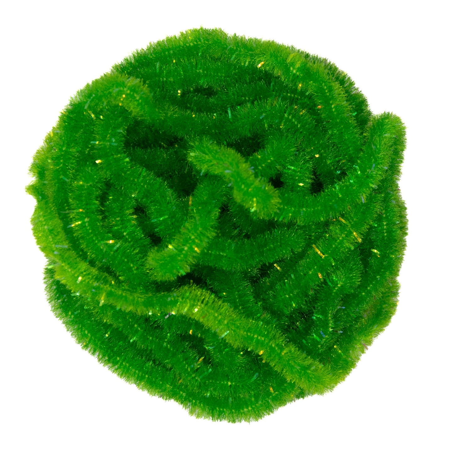 Crystal Antron Chenille in Fluorescent Fire Orange