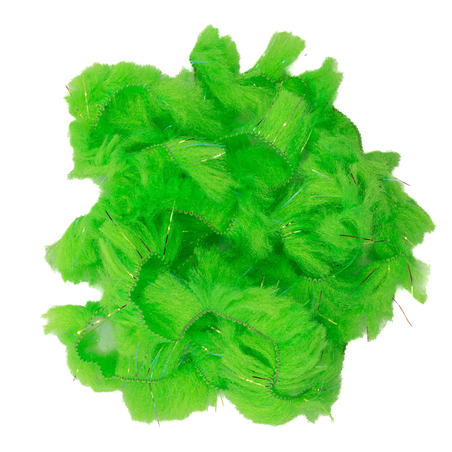 Synthetic Body Fur in Fluorescent Green