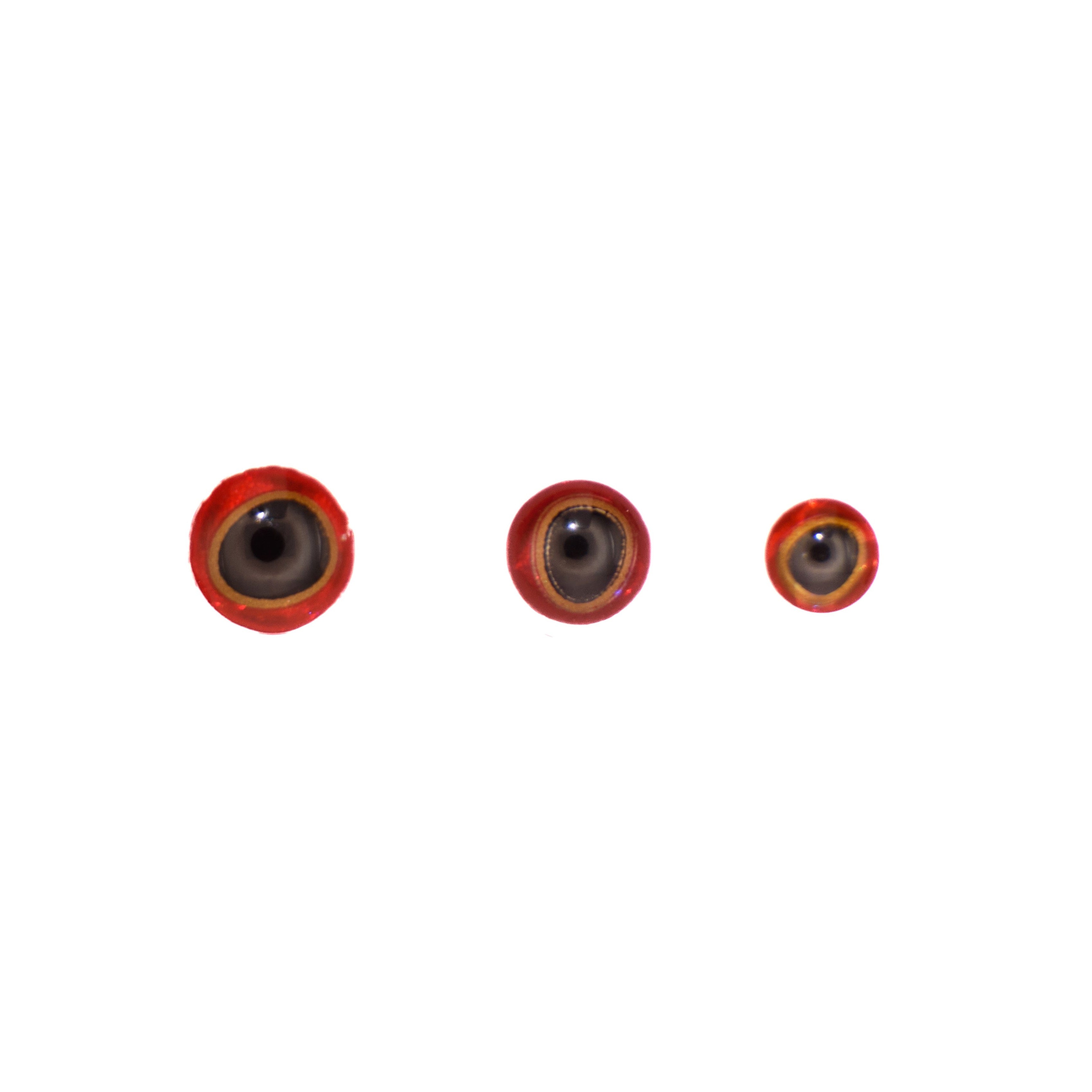 24-Pack 1/8" (3mm) 3D Soft Molded Lure Eyes – Glacier Style For Fly Tying & Lure Making