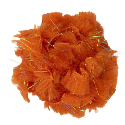 Synthetic Body Fur in Fluorescent Fire Orange