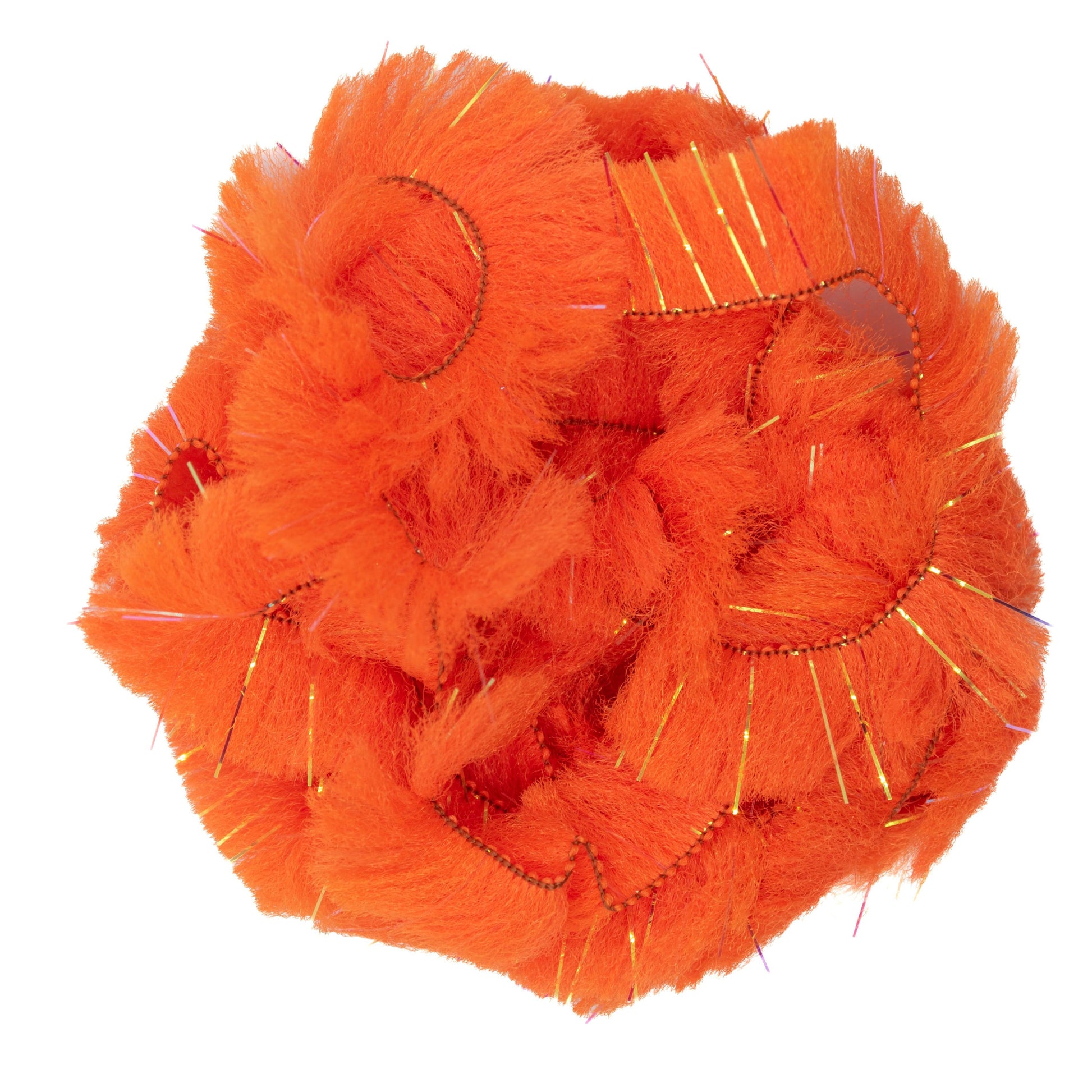 Synthetic Body Fur in Fluorescent Orange